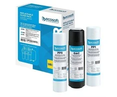 Filtravimo kasečių komplektas Ecosoft CPV3ECOSTD, 10"