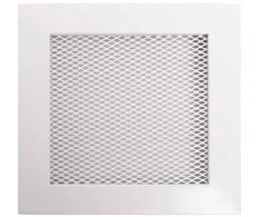Grotelės židiniui HEARTH, baltos, 170 x 170 mm
