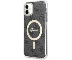 Dėklas GUESS GUHMN61H4STK IPHONE 11 6.1 "Juodas/Juodas HARDCASE 4G MAGSAFE