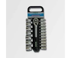 Honiton antgalių rinkinys su terkšle 1/2", 19 vnt.