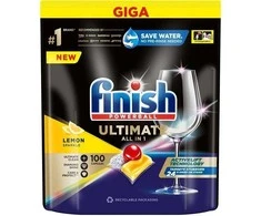 Indaplovių tabletės Finish Quantum Ultimate 100, Lemon