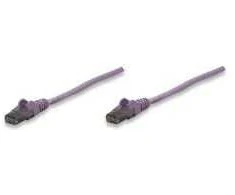 INTELLINET Network Cable, Cat6, UTP RJ-45 Male / RJ-45 Male, 1.0 m, Violetinė, 393126