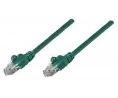 INTELLINET UTP LAN cable, patch, 0.25m, žalias, 2xRJ45, 737340