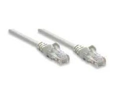 INTELLINET UTP LAN cable, patch, 0.5m, pilkas, SOHO 2xRJ45, 362214