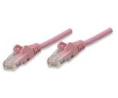 INTELLINET UTP LAN cable, patch, 2.0m, pink, 2xRJ45, 453080
