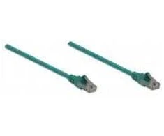 INTELLINET UTP LAN Cat6, cable, patch, 0.5m, žalias, 342469