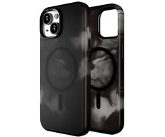 „iPhone 15 Pro Max Puro AQUA“ lankstus plastikinis dėklas – suderinamas su „MagSafe“ – juodas