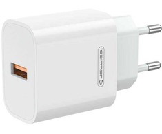 JELLICO sieninis pakrovėjas AK165 22,5W 1xUSB QC3.0 + laidas Lightning Baltas