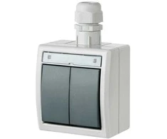 Jungiklis ELEKTRO-PLAST AQUANT, 2 klav., IP65