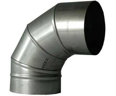 Kaminų alkūnė WADEX 116, D200 mm 90°