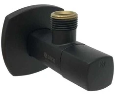 Arco Kampinis ventilis A-80, juodas matinis 1/2"X1/2"