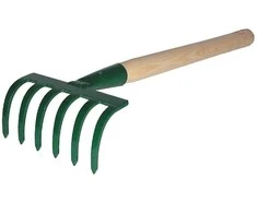 KARD GRABKI MAŁE 6-ZĘBÓW Z TRZONKIEM 30cm
