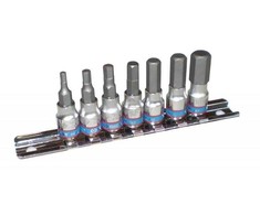KING TONY KOMPLET NASADEK 1/4" Z KOŃCÓWKĄ IMBUSOWĄ 7 vnt. 2035 H3-H10