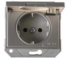 Kištukinis lizdas VILMA XP500, metalo spalvos, IP44