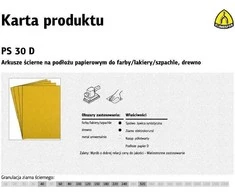 KLINGSPOR ŠLIFAVIMO LAKŠTAI ANT POPIERINIO PAGRINDO 230 mm x 280 mm PS30D storio. 40/50 vnt.