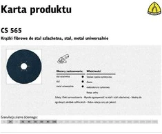 KLINGSPOR FIBER DISK 125mm th. 36 CS565 / 25vnt.