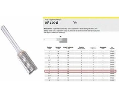 KLINGSPOR FREZ DO METALU HF 100 B FI8,0x19mm TRZPIEŃ 6mm TYP ZYAS, WALCOWY