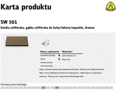 KLINGSPOR GĄBKA SZLIFIERSKA 123 x 96 x 12,5mm P 80 SW501