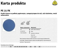 Šlifavimo diskas KLINGSPOR PS 21 FK 150mm Z60