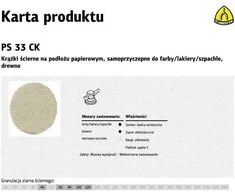 KLINGSPOR SAVIŠKAI KLIPANTIS ŠVIRTINIMAS DISKAS 225mm PS33CK gr. 120 / 50 vnt.