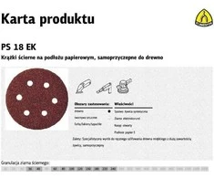 KLINGSPOR SAVIŠKAI KLIPOJANTIS ABRAZYVINIS DISKAS 150mm PS18EK storio. 40 GLS3 / 50 vnt.