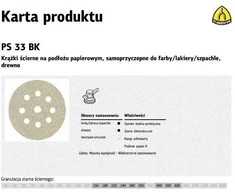Kibus šlifavimo popierius KLINGSPOR PS 33 CK GLS38 P150 225mm