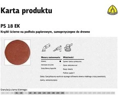 KLINGSPOR SAVIŠKAI KLIPANTIS ŠVIRTINIMAS DISKAS 125mm PS18EK, gr., 100 / 50 vnt.