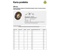 Klingspor MANČIŲ VĖKLAS MONTUOTAS ATVARTAS RATAS SM611 150mm x 50mm th. 80
