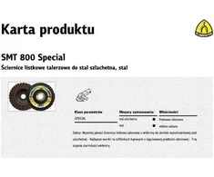 KLINGSPOR NEaustinės plėvelės šlifavimo ratas SMT800 125 mm rupusis