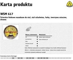 KLINGSPOR MONTUOTAS ATVARTAS RATAS 125mm WSM615 gr.240