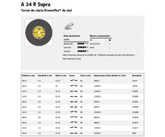 KLINGSPOR METALO PJOVIMO DISKAI 230 mm x 3,0 mm x 22,2 mm A24R Supra