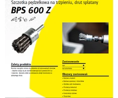 Klingspor K.SZCZOTKA PĘDZELKOWA 30mm BPS600Z DRUT SKRĘCANY NIERDZEWNY