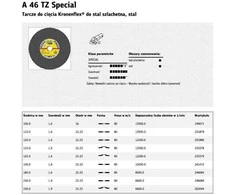 Klingspor K.MET SHIELD 180 mm x 1,6 mm x 22,2 mm A46 TZ specialus