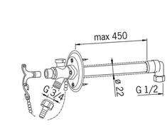 Lauko čiaupas Oras 431716, neužšąlantis