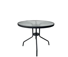 Domoletti Lauko stalas BISTRO ROUND, pilkas, Ø90×70 cm