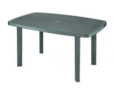 Lauko stalas PROGARDEN FARO OVAL, žalias, 126×85×72 cm