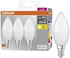 LED lemputė Osram LED, B40, balta, E14, 6.6 W, 800 lm