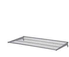 Lentyna su laikikliais Dolle, 800 mm x 406 mm, pilka
