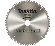 Makita T.C.T. pjūklas 235X30mm 5° T80 aliuminio pjovimui D-72992