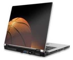 MANHATTAN Notebook Computer Skin up 17",Color: Basketball, 475822