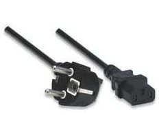 MANHATTAN, Power cable, computer - wall socket, Schuko - C13, 1.8m, 16A, CE, 314695, ICOC 01-NC-B, 300148