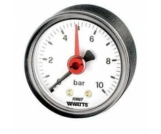 Manometras WATTS, 63 mm, Ø ¼", 6 bar