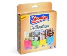 Mikropluošto šluosčių rinkinys Spontex Collection, 4 vnt.