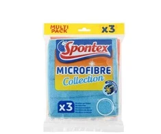 Mikropluošto šluostės su porolonu Spontex Multipack, 3 vnt.