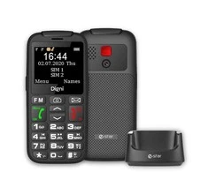 Mygtukinis telefonas eStar Digni Talk Senior 32MB Black