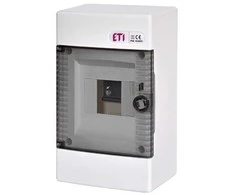 ETI Modulinis skydas ECT4PT, 4 modulių virštinkinis skaidr. IP40