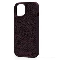 Dėklas Njord Salmon Leather MagSafe dėkliukas Apple iPhone 15 Pro max, rūdys