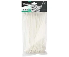 Bradas OPASKA PLASTIK BALTA 4,6x160/100szt...