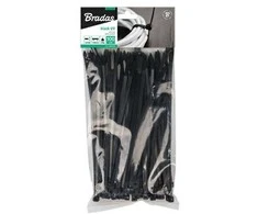 Bradas OPASKA PLASTIK Juoda 3,6x370/100szt...