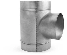Ventiliatorius Ortakių trišakis ALNOR TPCL-100-100, su tarpine, 90°